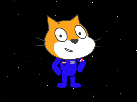 Scratch Cat In Space