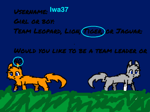 Sign-up sheet for the Cat Wars! (Round One) remix