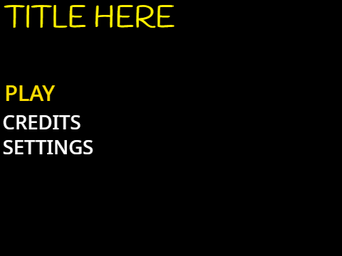 title screen engine