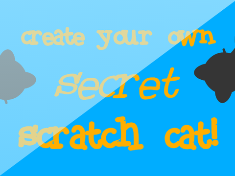✎ create your own secret scratch cat!