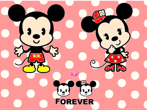 Cute Minnie and Mickey