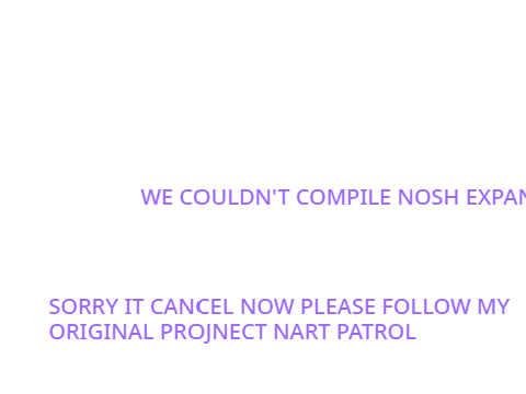 we couldn't do it.
