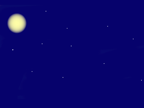 Night Sky - STARS AND MOON