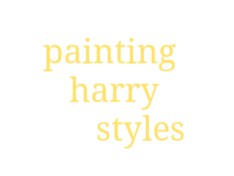 painting harry styles (watercolor-)