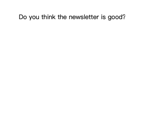 Newsletter of a studio