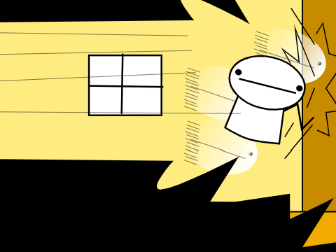 Blop! Stickman crashing wall, but miappo`s version