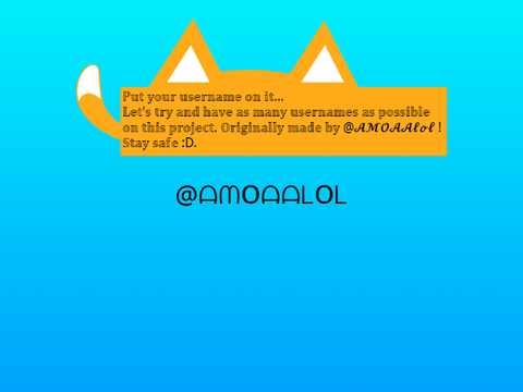 Put your username on it...