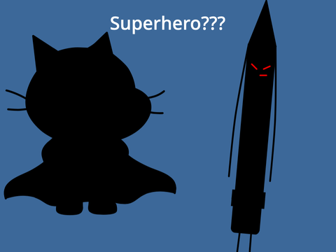 Superhero Scratch Cat?