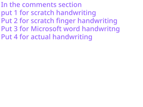 Comparing handwriting 