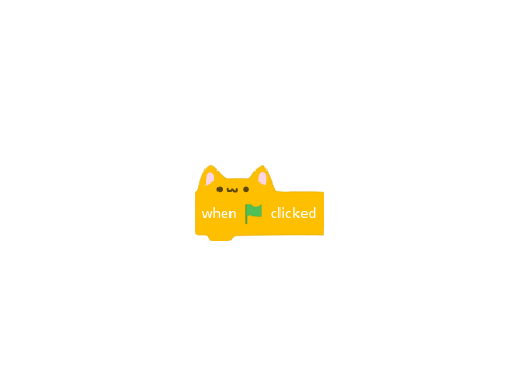 Cat block but made in vector