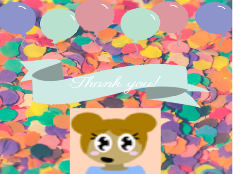Thank you so much for 105 followers!!