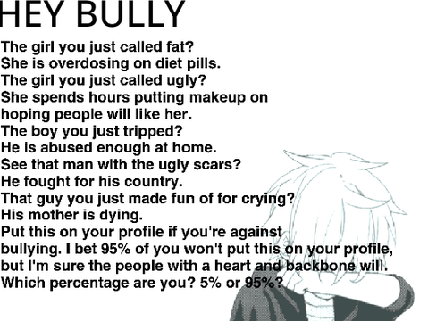STOP BULLYING! REMIX THIS  if you agree with me!!!! remix  remix remix