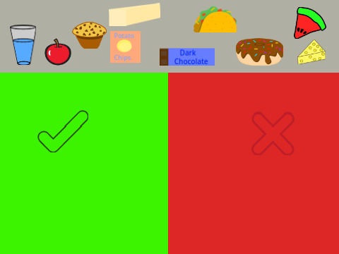 Sort Healthy or Not Foods!