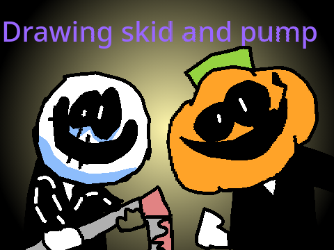 Drawing skid and pump (spooky month)
