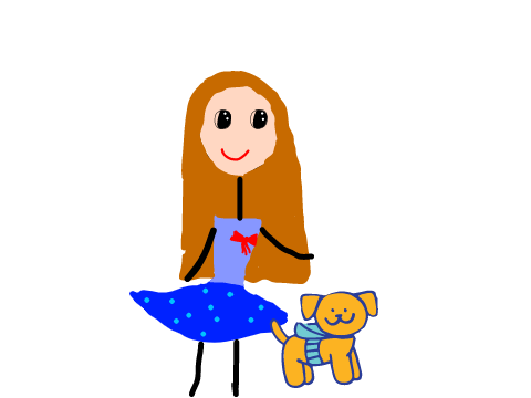 Me with my dog Lucky