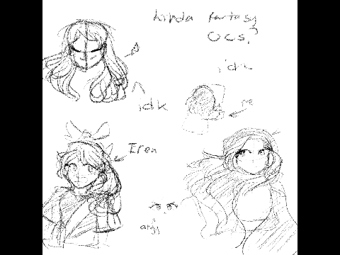 hey, speedraw of random ocs