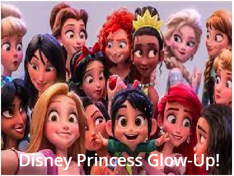 Disney princess glow-up