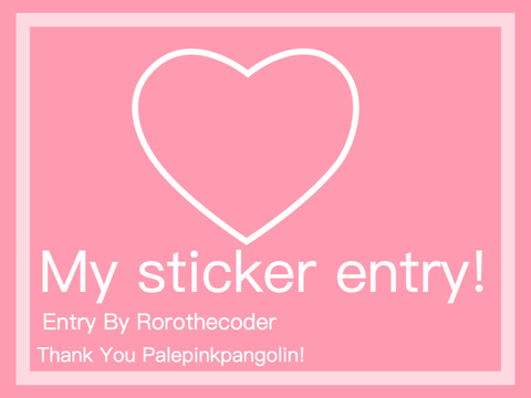 Rorothecoder's sticker contest entry!