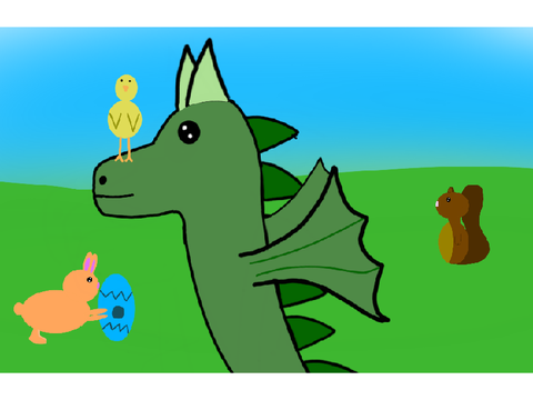 Art Competition || Easter with Dragons entry