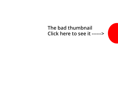 The worst thumbnail you will ever see.