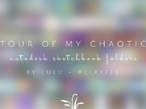 tour of my chaotic autodesk sketchbook folders
