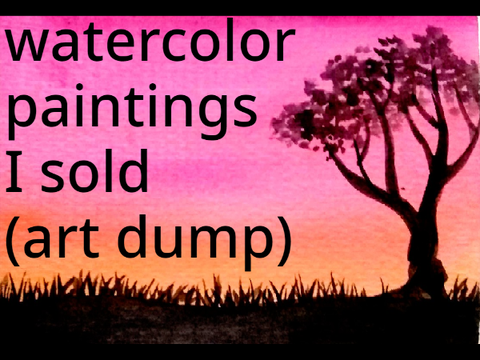 Watercolor art dump
