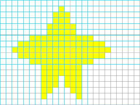 Dziwna gwiazda II Pixel art #5