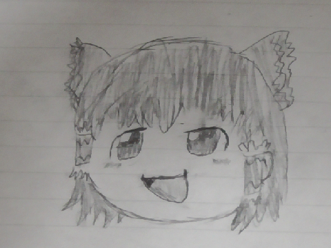 (ネタ切れ) ゆっくり霊夢を雑に描いてみた
