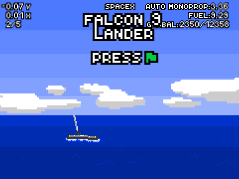 SpaceX Falcon 9 Lander - easy mode
