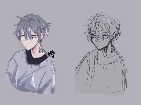 ll Wip/Sketch + Final result. ll