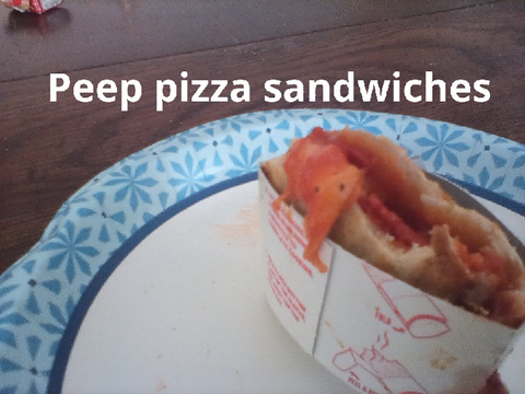 Peep pizza sandwiches 