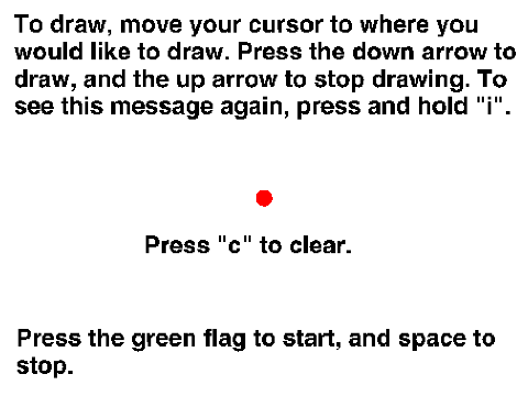 Up/Down Mirror Image Drawing Dots