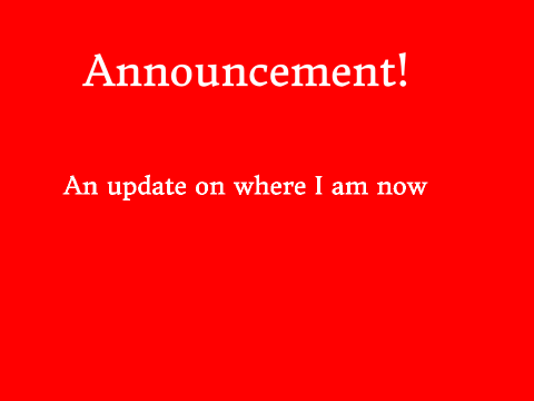Announcement