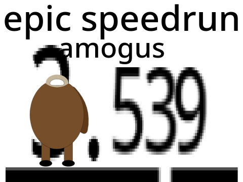 among us speedrun but Reindeer