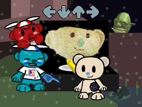FNS Chug Jug With You Bear roblox with superfan and his friend:remastered