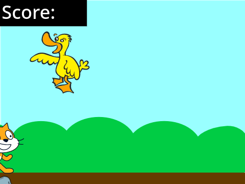 Hit The Duck (No Variables, Events, or Control Blocks)