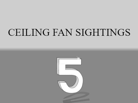 Ceiling Fan Sightings 5