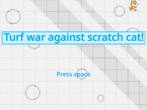 Turf war against scratch cat!