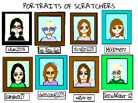 Portraits of Scratchers By: bhan2014