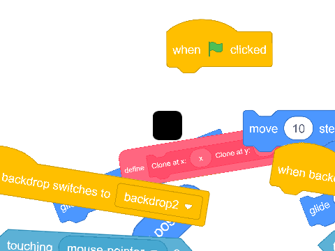 Scratch blocks - A scrolling platformer (fixed)