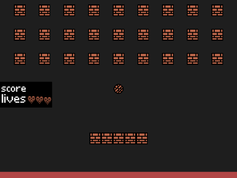 ping pong with bricks (breakout)