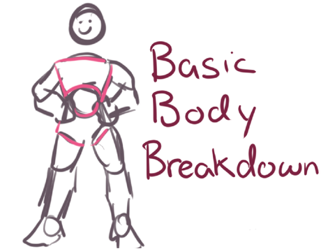 How to Draw a Body || Basic Break down Art