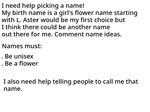 I need help picking a name!