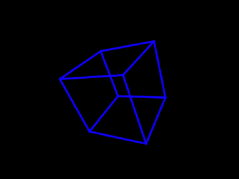 3d cube made with pen
