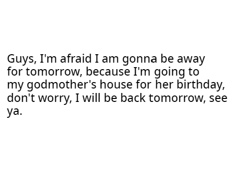 Announcements
