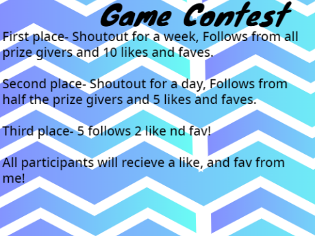 Game Contest, Animation Contest and PFP contest! (CLOSED)