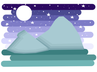 Moonlight || Flat Art 