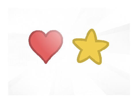 love and favorite touching button detector