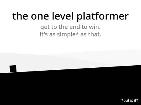 the one level platformer