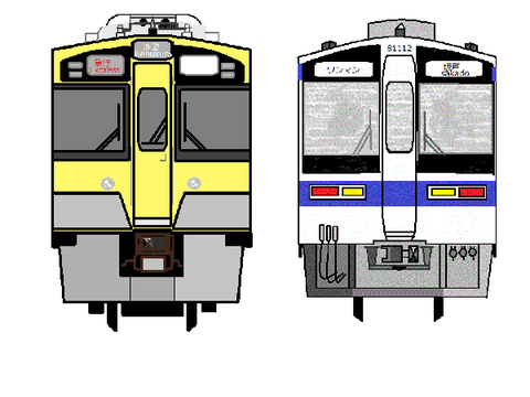 初めてPCで描いた電車